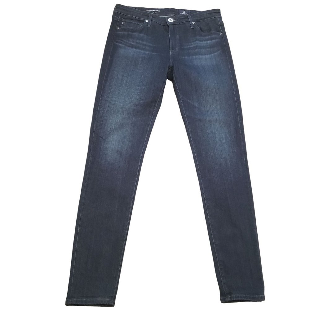 Adriano Goldschmied Legging Jeans Women Size 28R Super Skinny Ankle Dark Wash